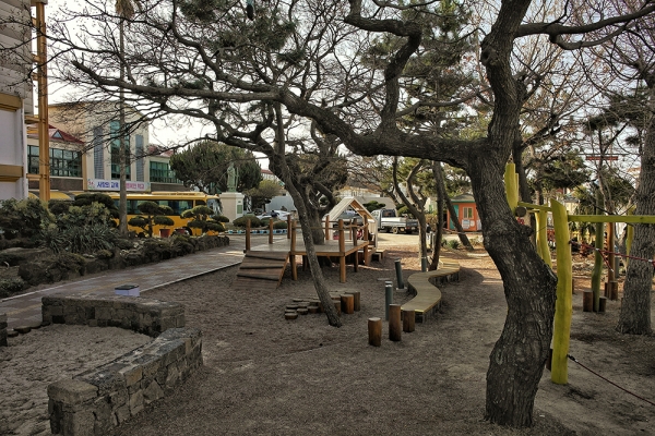 한림초등학교 '숲 공유 놀이터'. 미디어제주
