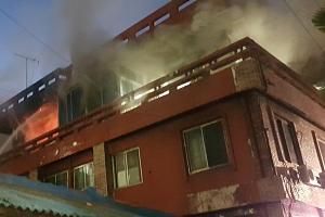 제주서 중국인 남·여 다투다 주택 3층 화재