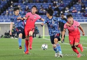 [한일전] 한국, 일본 원정서 0-3 참패···유효슛 '1개'