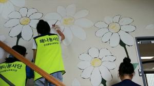 은성종합사회복지관 ‘해나봉사단’, 벽화그리기 봉사활동