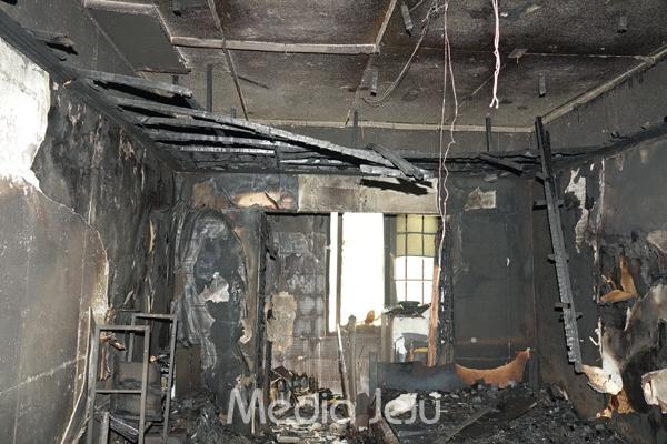 지난 10일 밤 우도에 있는 모 리조트 객실에서 불이 나 500여만원의 재산 피해가 발생했다. /사진=제주동부소방서