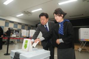 오영훈 "선거, 민주주의의 꽃 ... 빠짐없이 투표 참여달라"